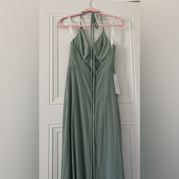 NWT Azazie AGAVE Sammie Bridesmaid Dress - Picture 3 of 3
